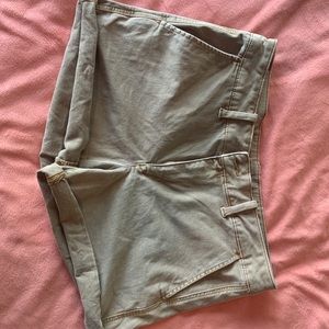 Khaki American eagle midi shorts